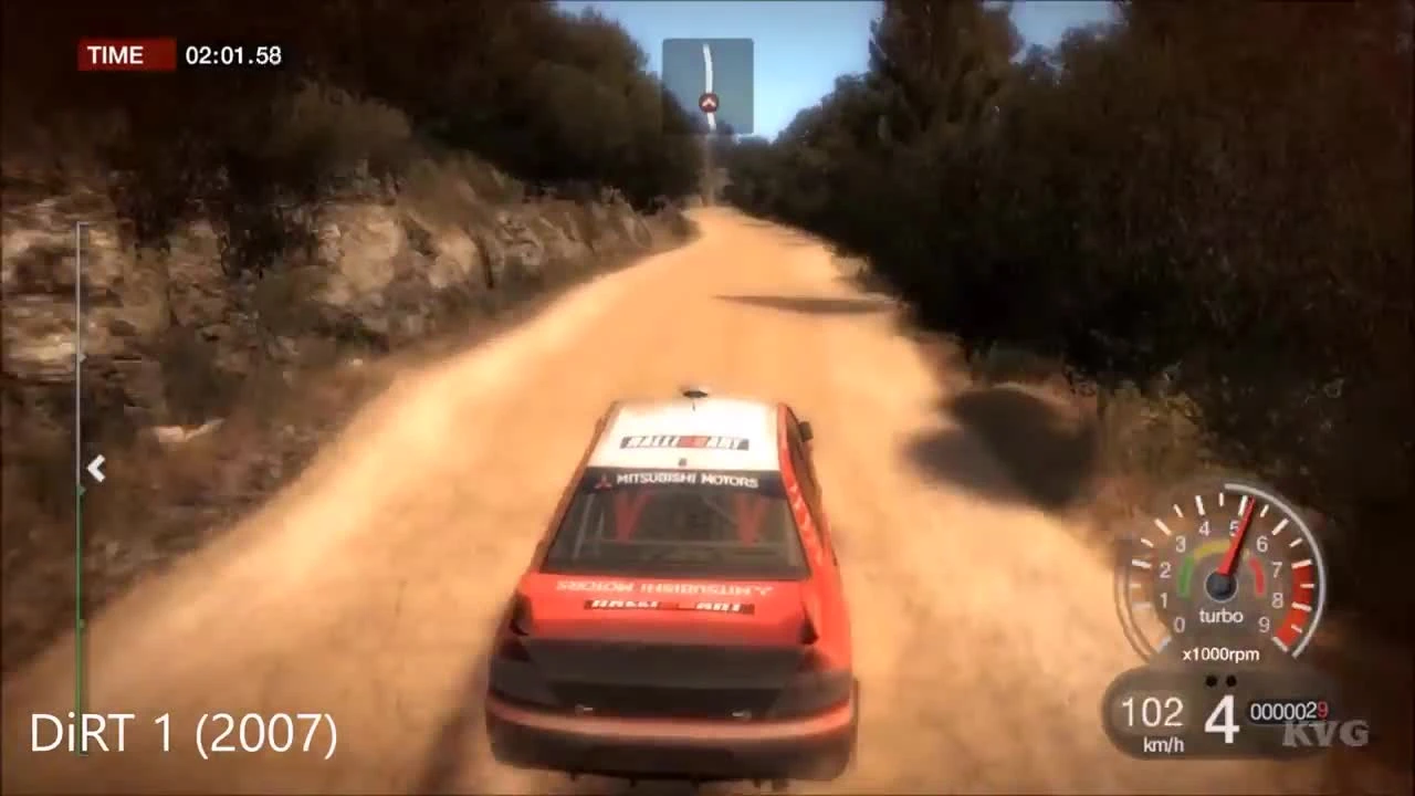 DiRT vs DiRT 2 vs DiRT 3 vs DiRT Showdown vs DiRT Rally vs DiRT 4 - Геймплей Сравнение (HD)