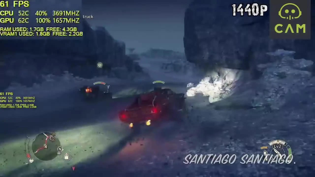 Mad Max - GTX 1050 ti - i3 6100 - 1080p - 1440p - 4K