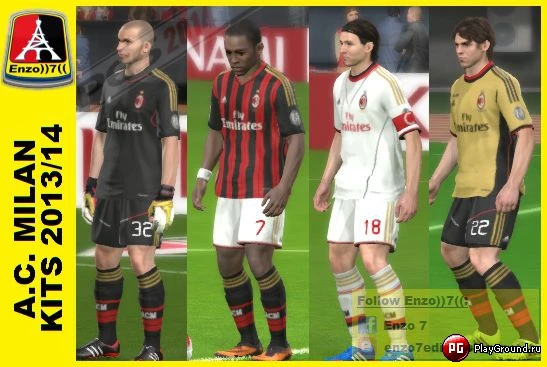 PES 2014 "Формы A.C. Milan 2013/14"