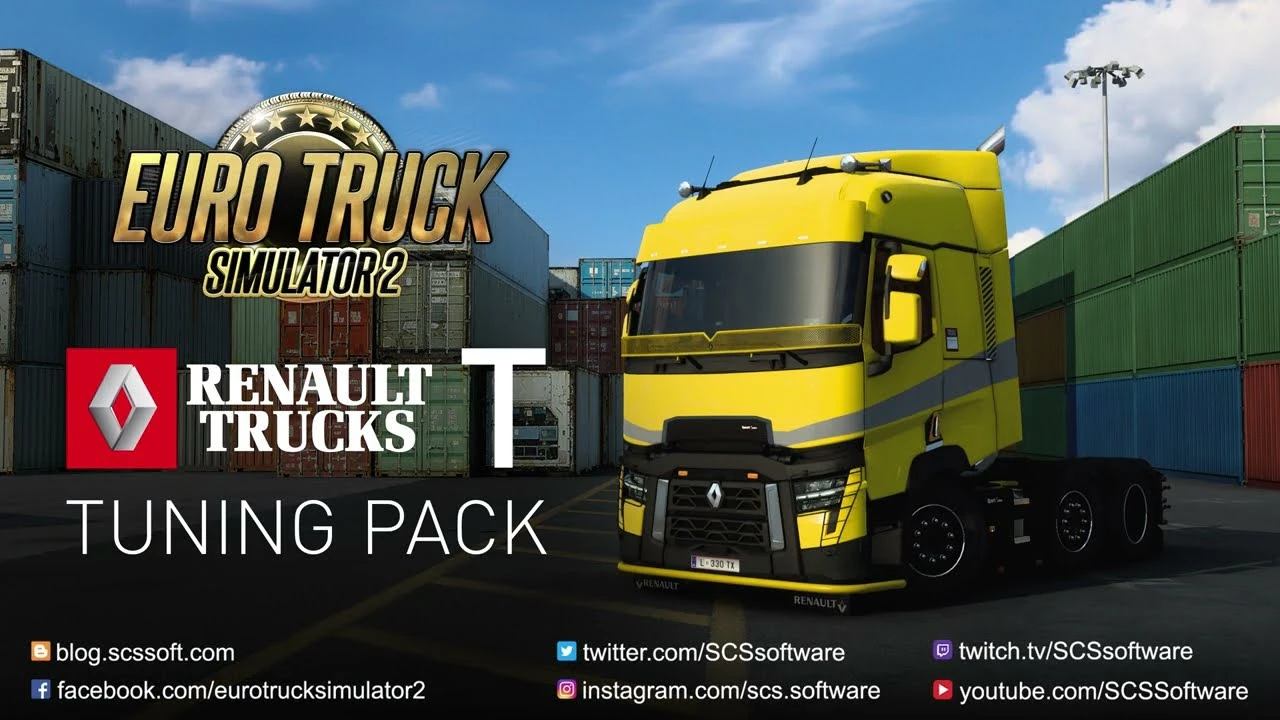 Вышло дополнение Renault Trucks T Tuning Pack для Euro Truck Simulator 2