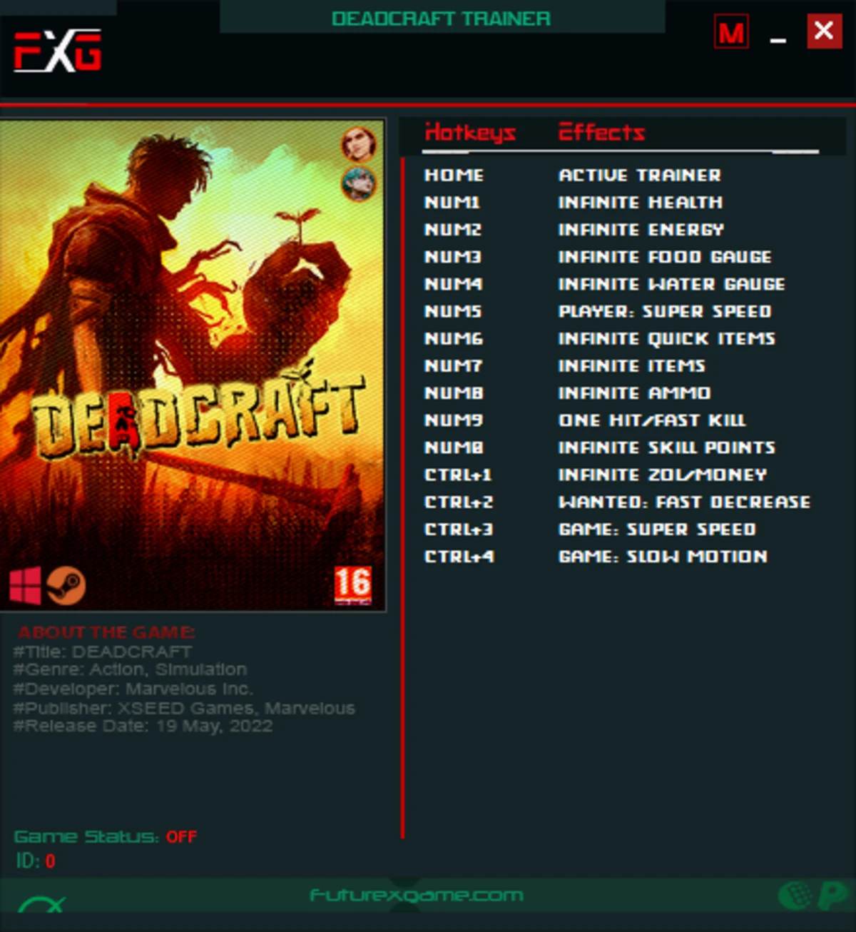 DeadCraft "Трейнер +14" [UPD:19.05.2022] {FutureX}