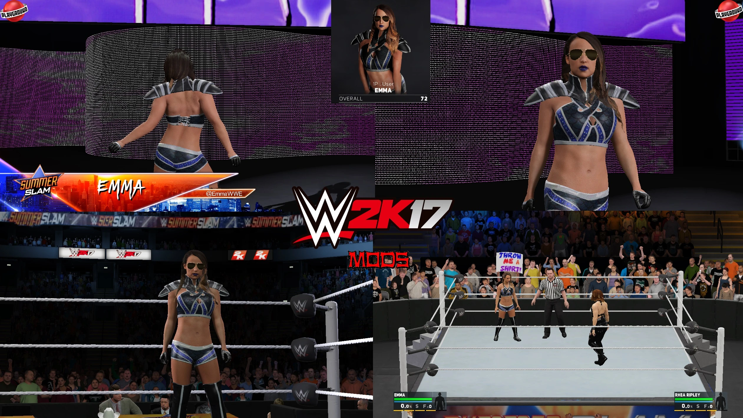 WWE 2K17 "Emma WWE 2K18 Port MOD"