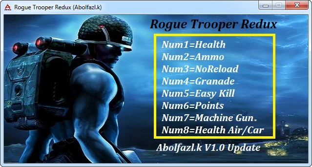 Rogue Trooper Redux : Трейнер/Trainer (+8) [1.0 update] {Abolfazl.k}