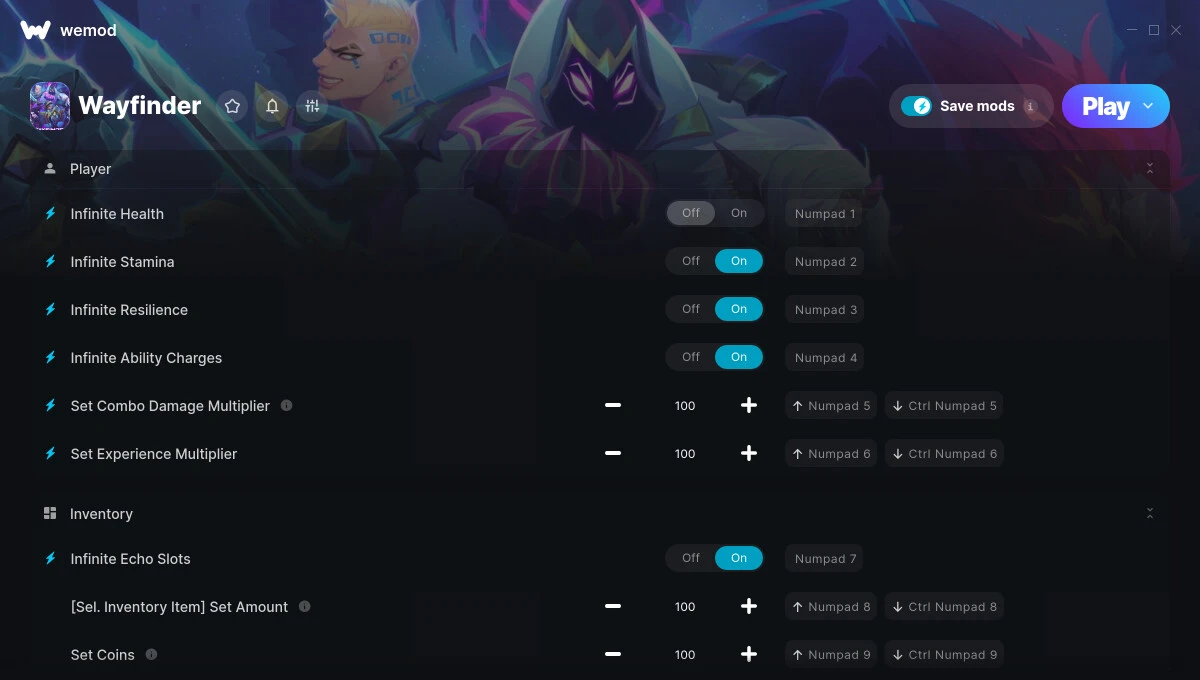 Wayfinder "Трейнер +13" [UPD: 16.12.2024] {GreenHouse / WeMod}