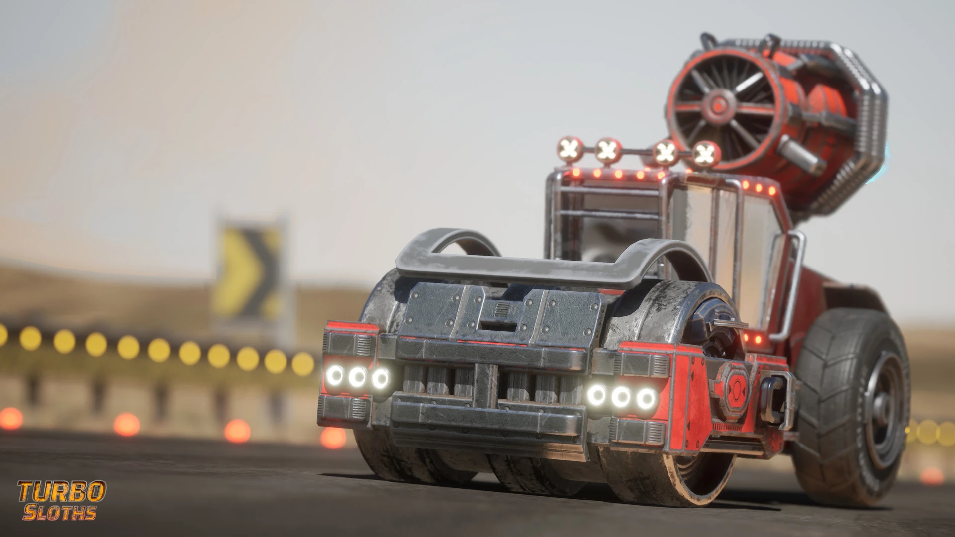 Геймплейное видео из аркадных боевых гонок Turbo Sloths