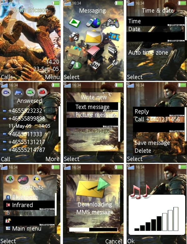 Bulletstorm "Тема 240*320 SE"