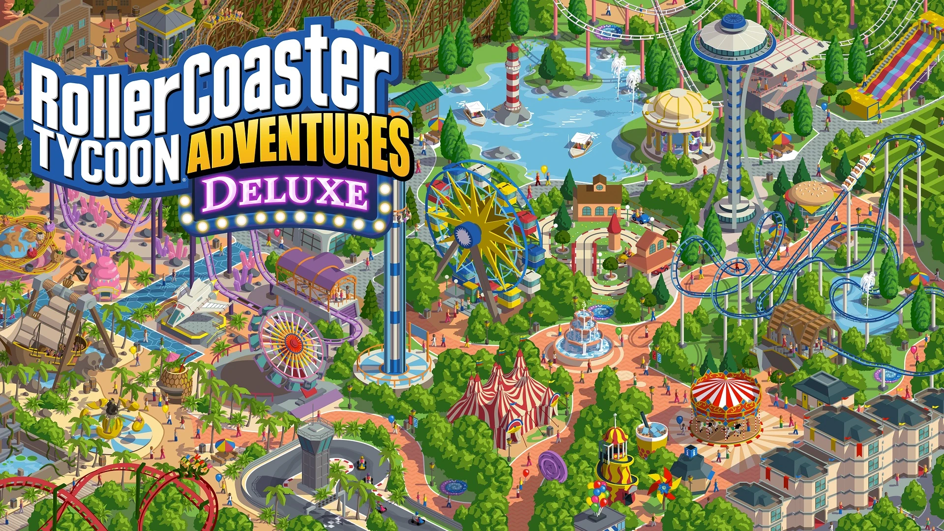 Atari выпустит обновлённую версию RollerCoaster Tycoon Adventures Deluxe для ПК и коснолей