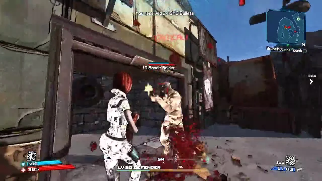 10 минут геймплея с модом от третьего лица для Borderlands