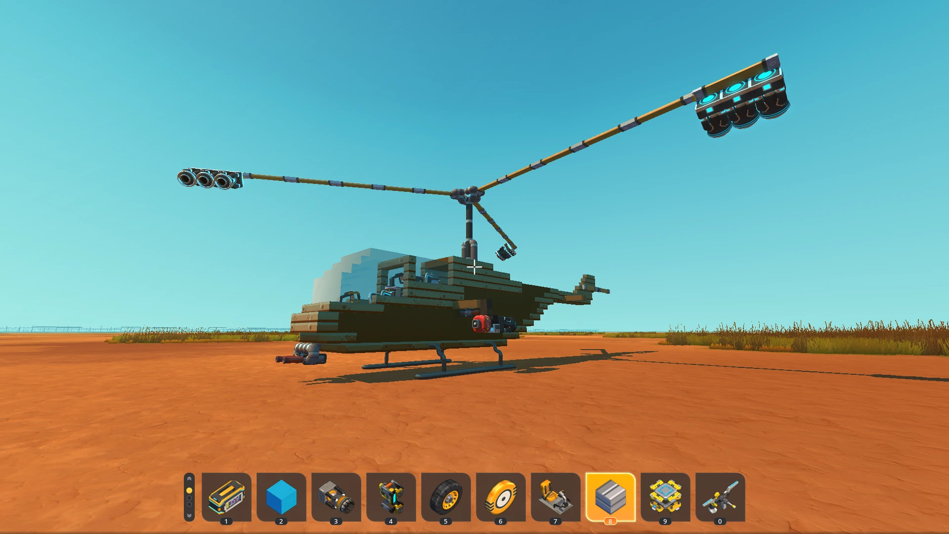 Scrap Mechanic "Ударный вертолет cobra"