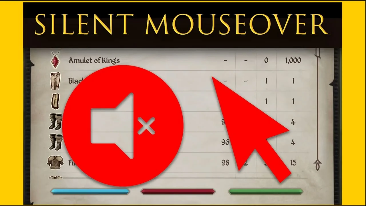 The Elder Scrolls 4: Oblivion Remastered "Бесшумное Наведение Курсора мыши" [v1.0]