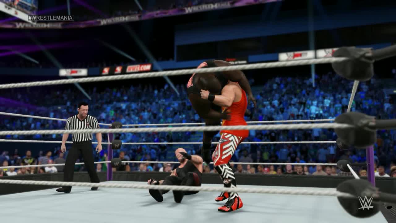 WWE (Universe) WrestleMania 2016 (Dis is Awesome) - Undertaker vs Mark Henry vs Amazing Tiger Sam (WWE World Heavyweight Championship)