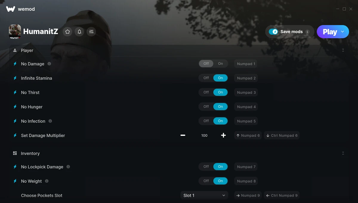 HumanitZ "Трейнер +22" [UPD: 13.02.2024] {GreenHouse / WeMod}