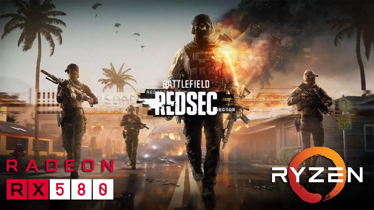 Запуск и количество кадров в Battlefield REDSEC на RX 580