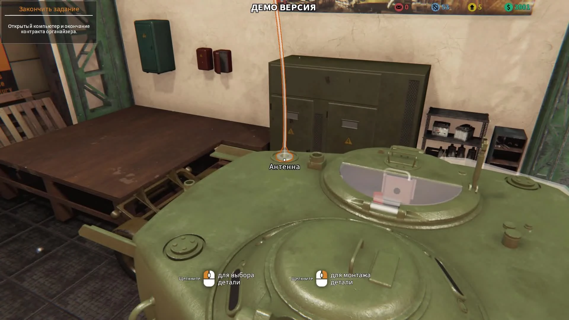 Сдаем Шерман заказчику как новенький! - ч5 Tank Mechanic Simulator