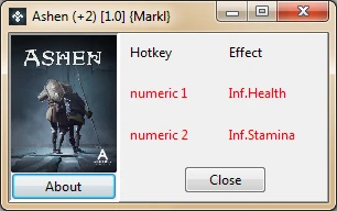 Ashen: Трейнер/Trainer (+2) [1.0] {Markl}