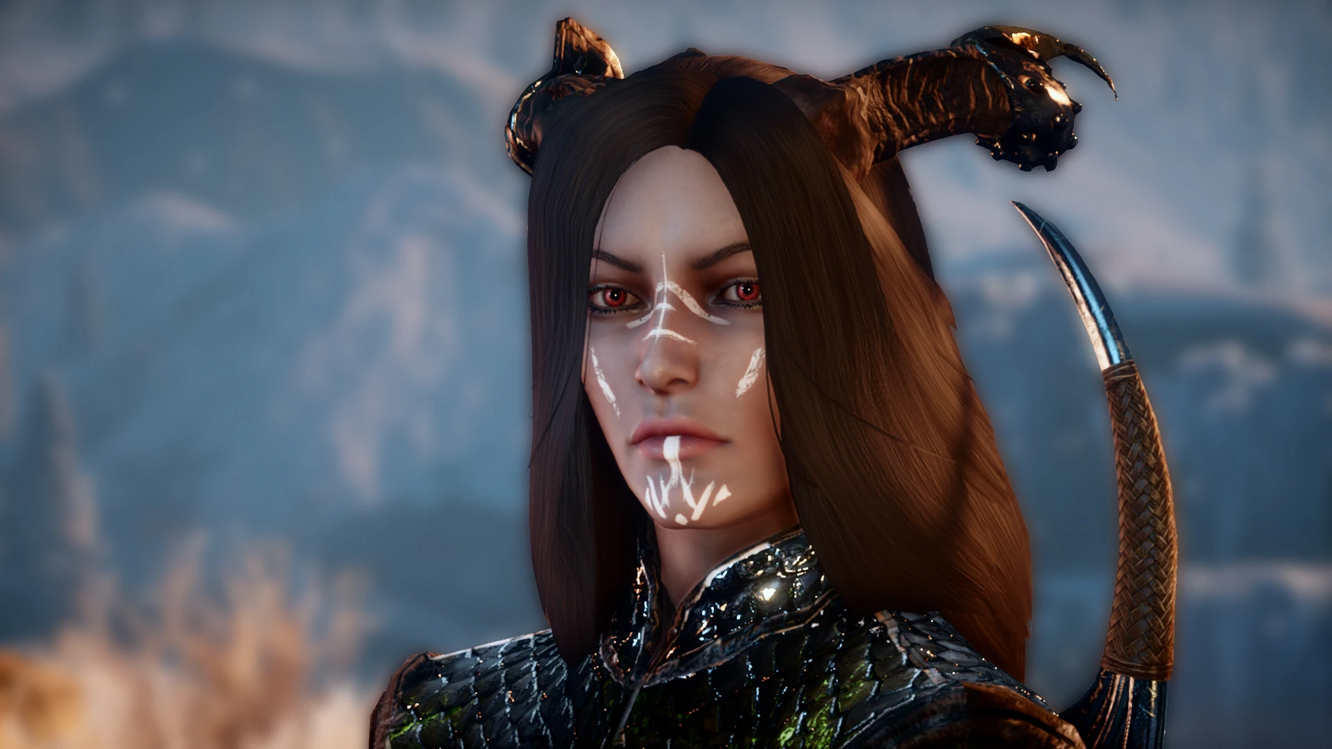 Dragon Age: Inquisition "Прическа для васготок Longhair for Female Qunari"