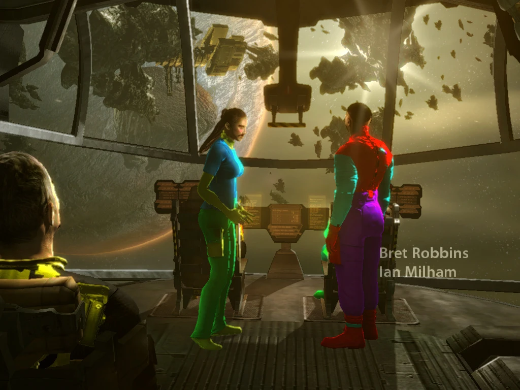 Dead Space "Айзек Бэтмен и другие измененные модельки экипажа"