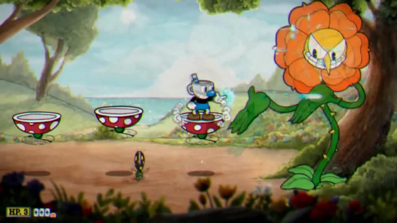 Cuphead. боссы в обратной перемотке