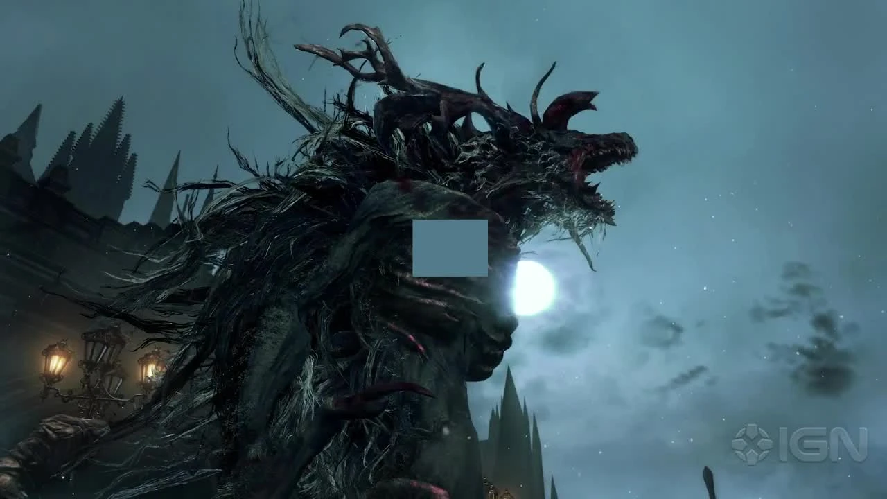 Монстры и промежуточные боссы в геймплейном ролике Bloodborne