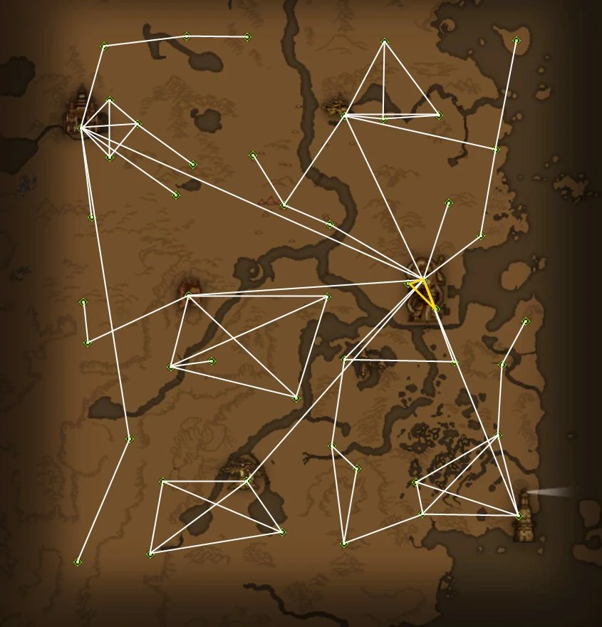 Perfect World: Карта телепортов