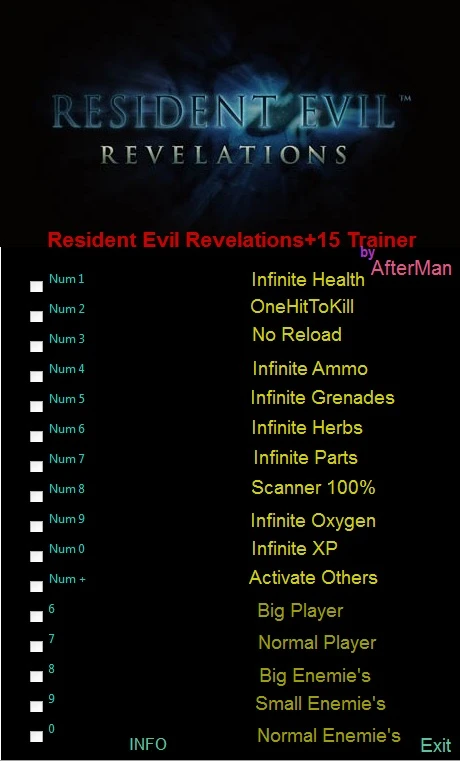 Resident Evil - Revelations HD: Трейнер/Trainer (+15) [All Version's] {AfterMan}