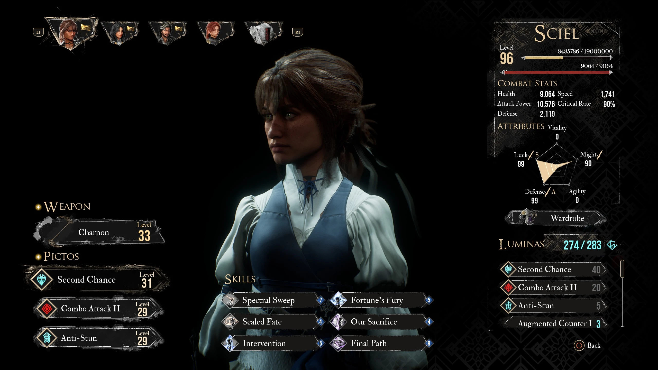 Clair Obscur: Expedition 33 "Одежда Джилл для Сиэль"