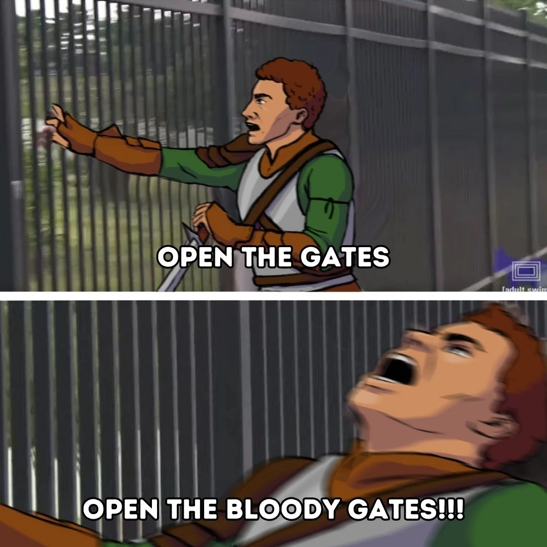 Открой эти чертовы ворота!