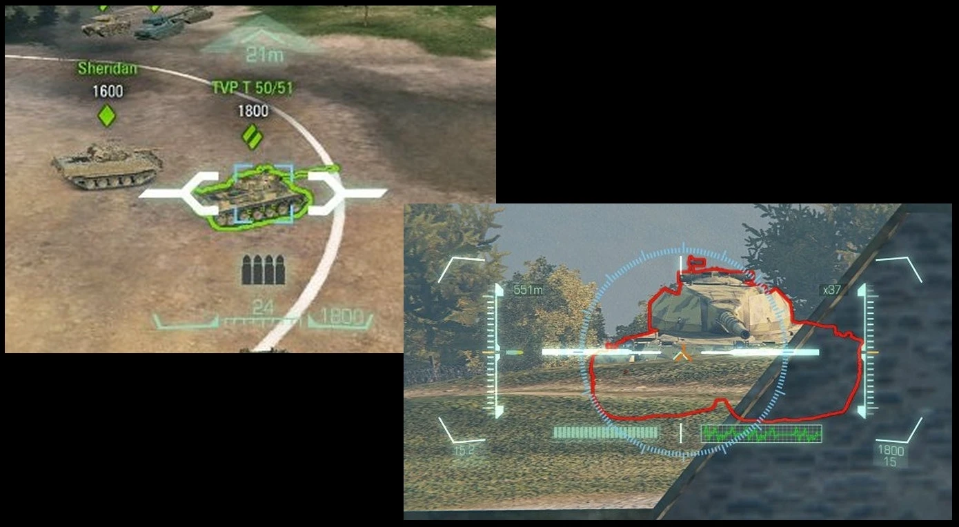 World of Tanks "Прицел Crysis (аркадный.снайперский.сведение)[0.9.21.0.X]"