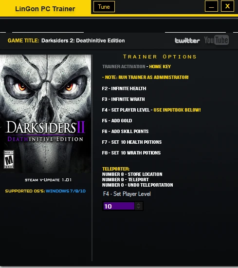 Darksiders 2: Deathinitive Edition: Трейнер/Trainer (+9) [1.01] {LinGon}