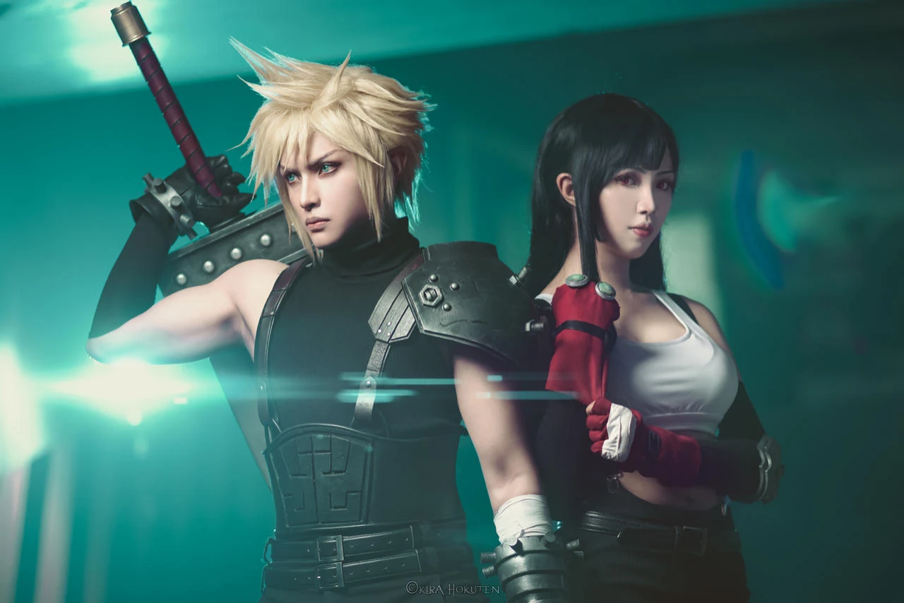 Клауд Страйф (Zack Tolosa) и Тифа Локхарт (Roxanne Kho) Final Fantasy VII