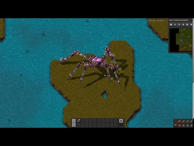 Новый робот-паук Factorio имеет завораживающие телескопические ноги