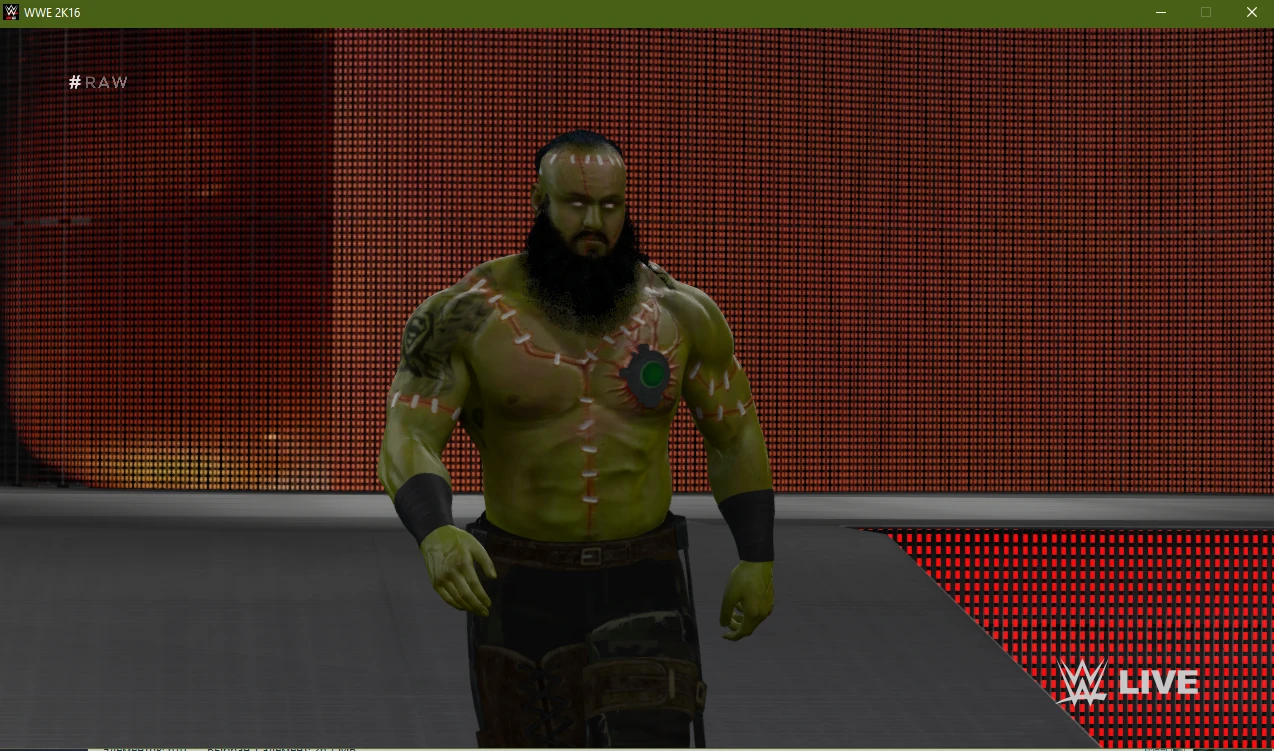 WWE 2K16 "Franken Strowman WWE 2K20 Наряд (Лицевая анимация) WWE 2K19 Порт мод