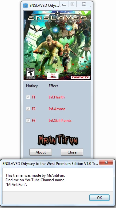Enslaved ~ Odyssey to the West: Трейнер/Trainer (+3) [1.0] {MrAntiFun}