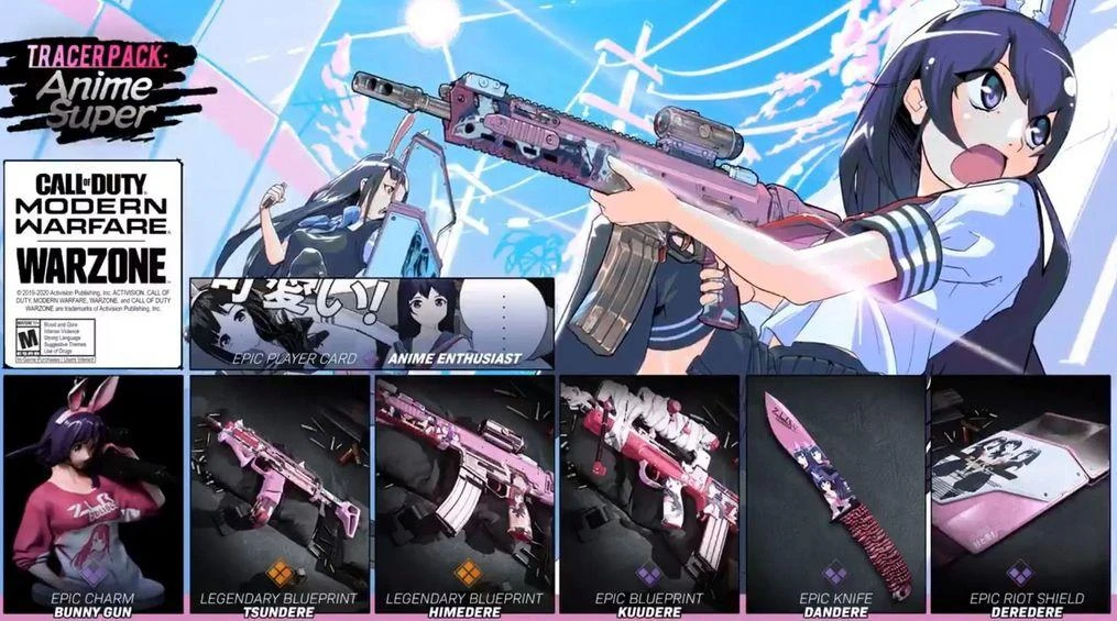 Милый. Розовый. Смертельный - в Call of Duty: Modern Warfare и Warzone появился анимешный набор оружия