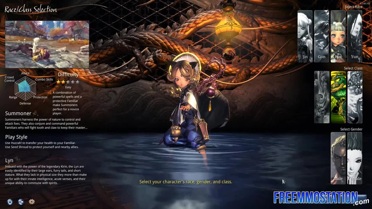 Blade & Soul - Обзор и создание персонажей (US Alpha Oct 2015)