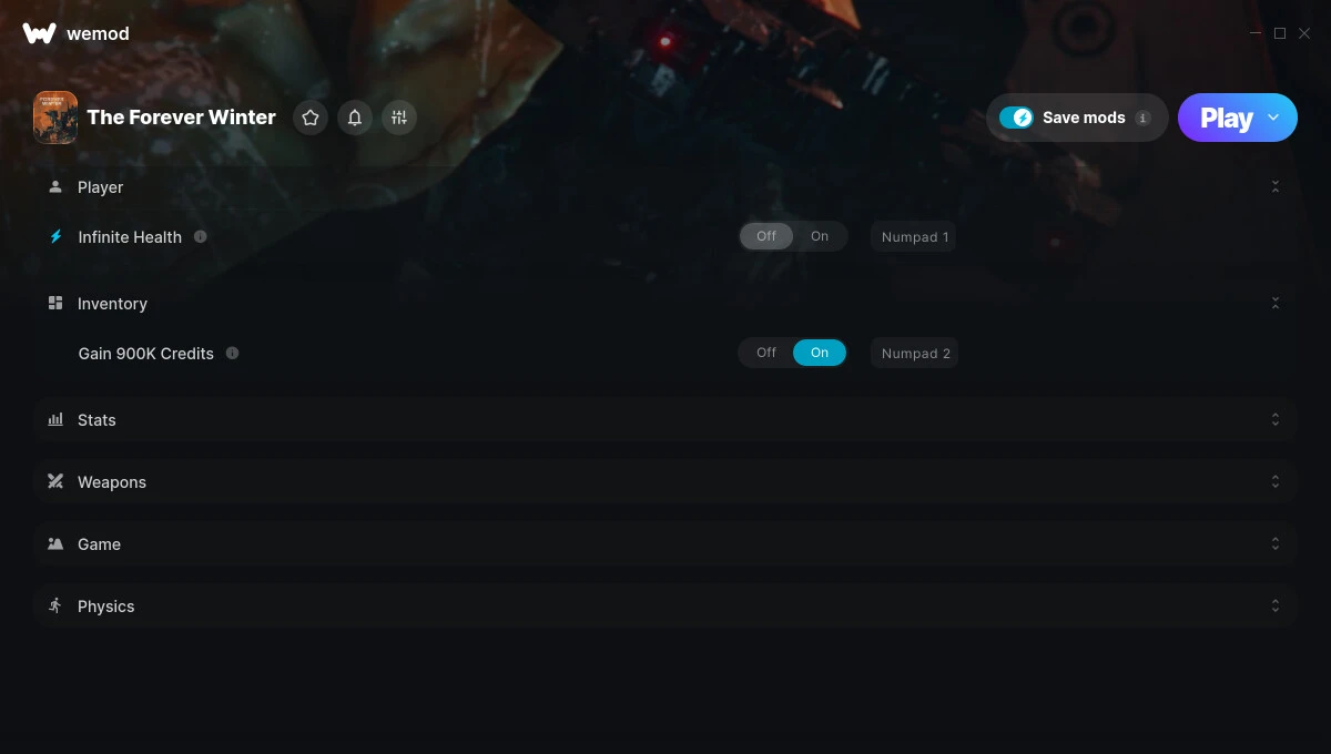 The Forever Winter "Трейнер +8" [UPD: 20.06.2025] {GreenHouse / WeMod}
