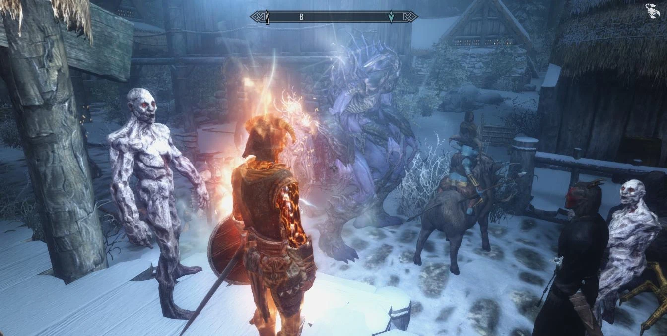 Skyrim LE "Том заклинаний - Призыв случайного монстра, из всех DLC "