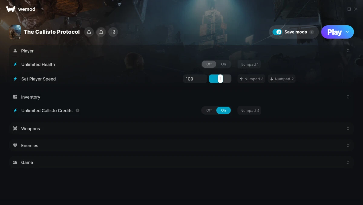 The Callisto Protocol "Трейнер +7" [UPD: 27.01.2025] {STiNGERR / WeMod}
