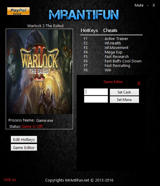Warlock 2: The Exiled: Трейнер/Trainer (+9) [2.2.202] {MrAntiFun}