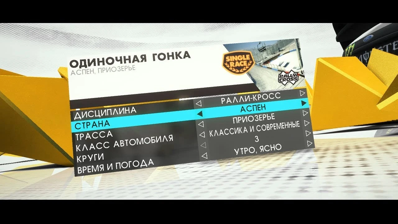 DiRT 3 "Любой автомобиль по любой трассе - упрощенная установка"