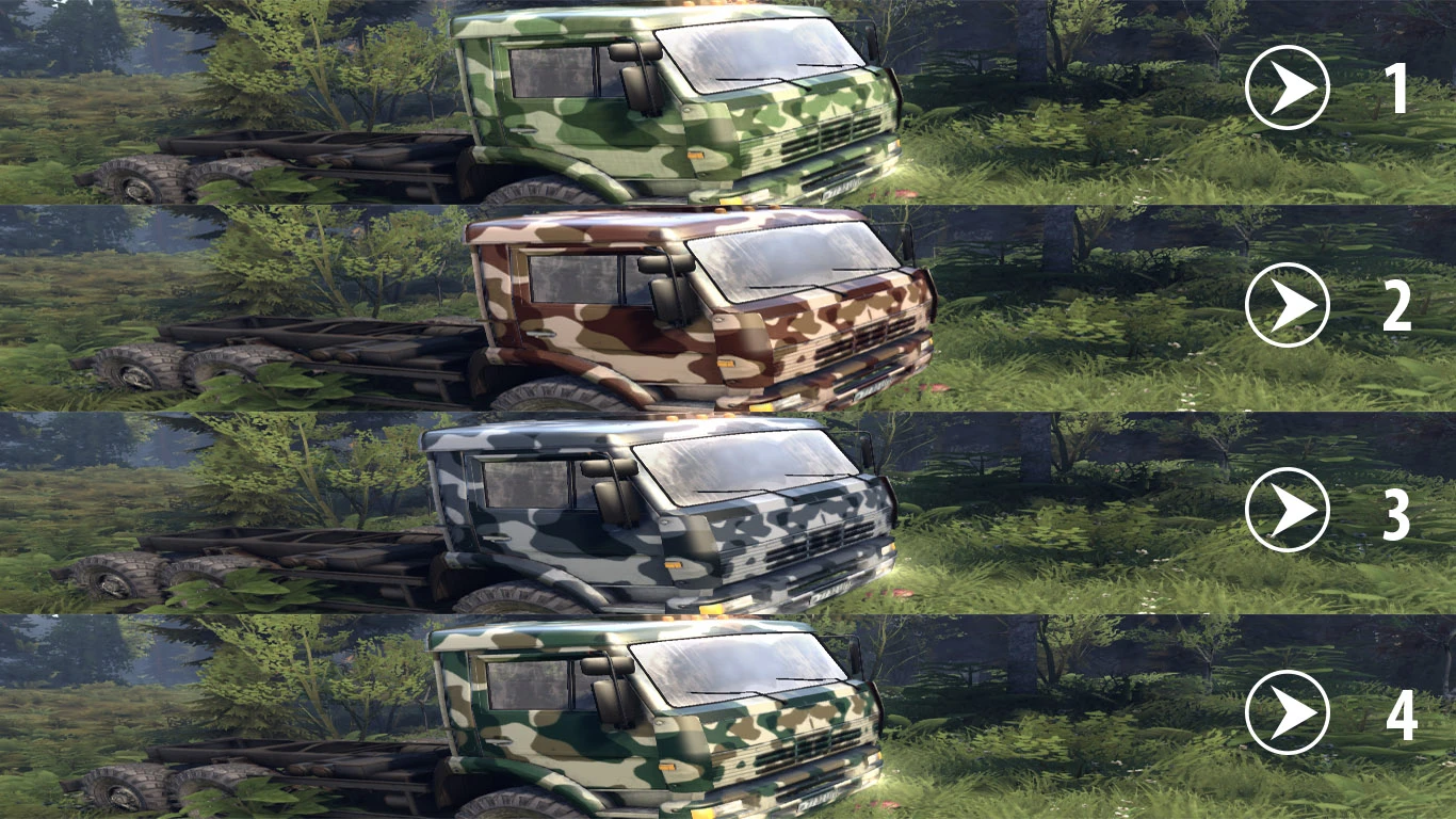 Spintires "Камаз камуфляж текстуры"