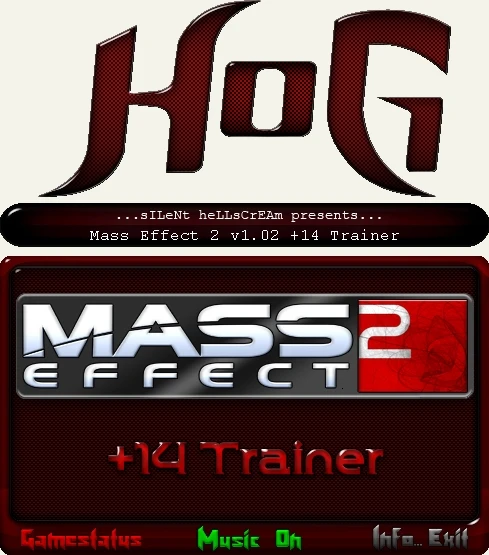 Mass Effect 2: Трейнер/Trainer (+14) [1.02] {HoG/sILeNt heLLsCrEAm}