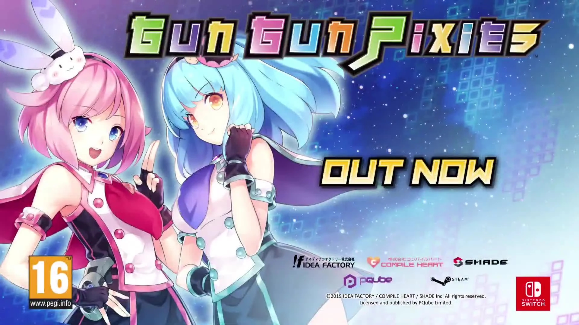 Трейлер Gun Gun Pixies для Nintendo Switch!