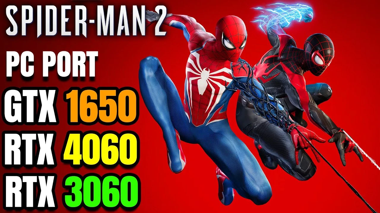 Marvel's Spider-Man 2 протестировали на GTX 1650/RTX 3060/RTX 4060 и 1050 ti