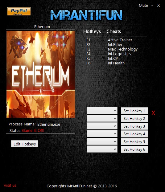 Etherium: Трейнер/Trainer (+5) [1.0.0.9200] {MrAntiFun}
