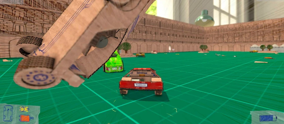 Релизный трейлер картонных авто-битв Concept Destruction