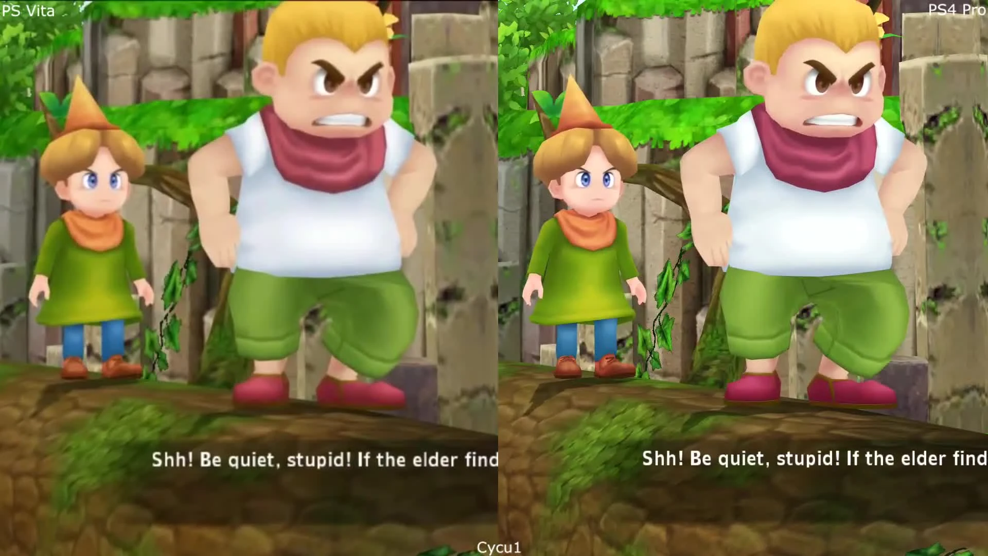 Сравнение графики - Secret of Mana PS Vita vs PS4 Pro