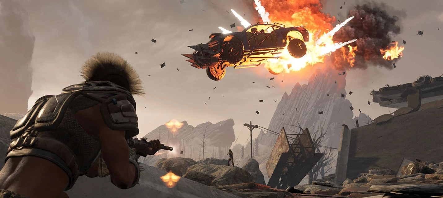 12 минут игрового процесса "королевской битвы" Fractured Lands