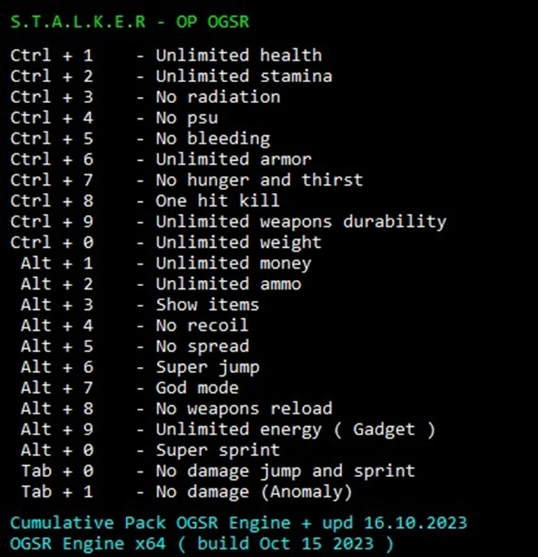 S.T.A.L.K.E.R - OP OGSR "Трейнер +22" [upd 16.10.2023] {LIRW / GHL}