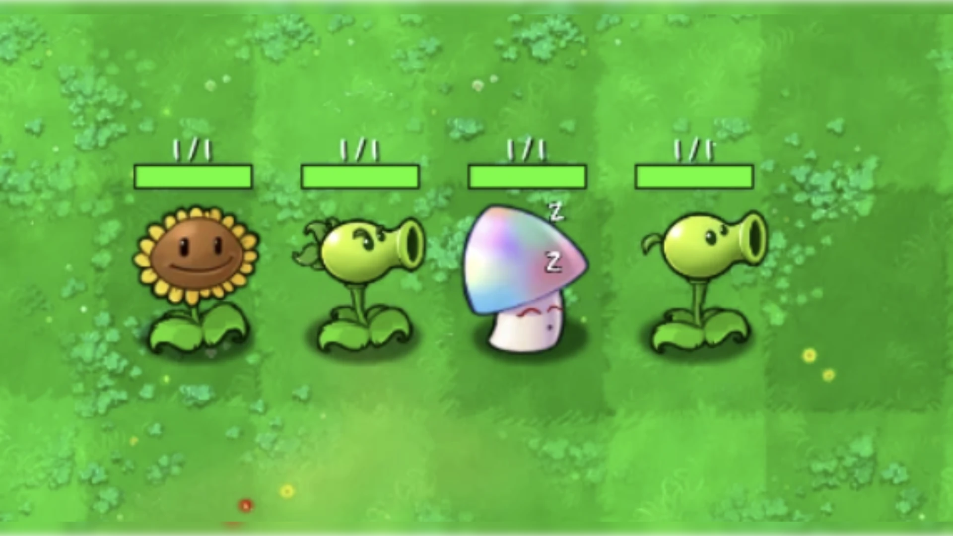 Plants vs. Zombies "Хардкор - 1 HP у растений"